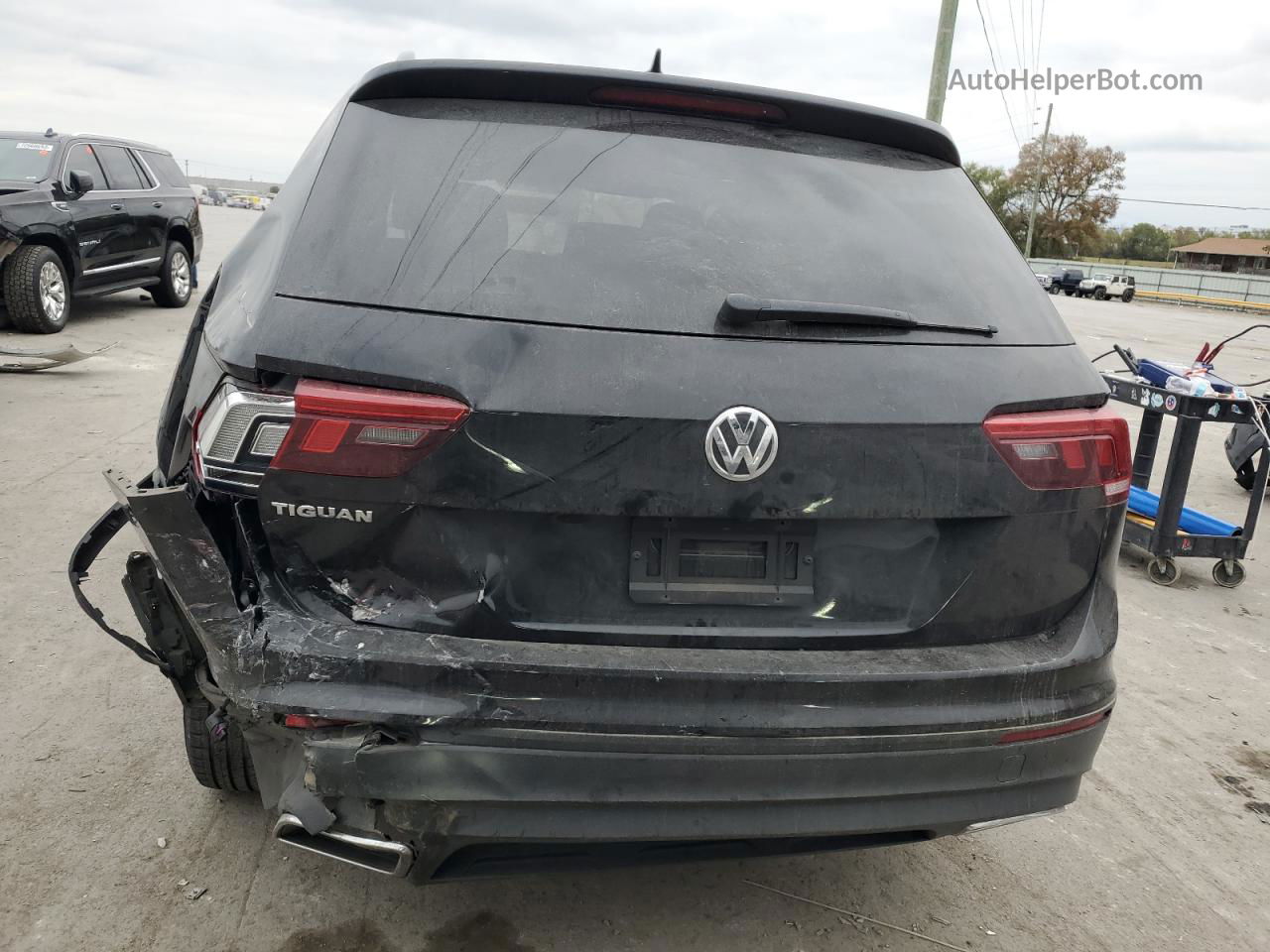 2021 Volkswagen Tiguan S Черный vin: 3VV1B7AXXMM036723