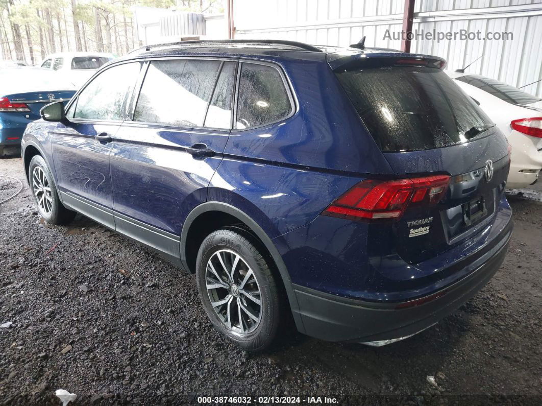 2021 Volkswagen Tiguan 2.0t S Синий vin: 3VV1B7AXXMM096579