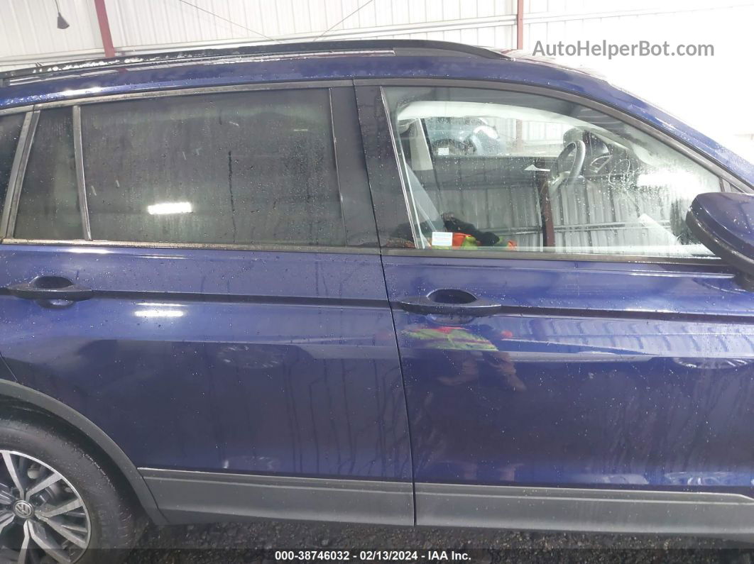 2021 Volkswagen Tiguan 2.0t S Синий vin: 3VV1B7AXXMM096579