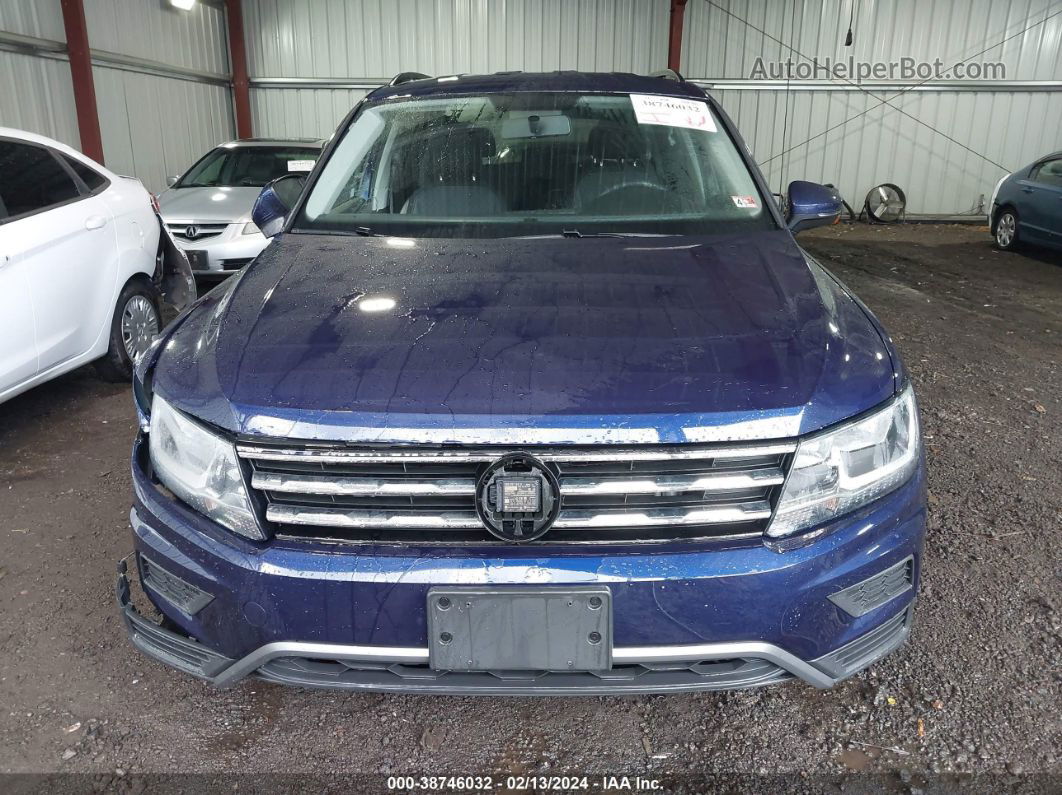 2021 Volkswagen Tiguan 2.0t S Синий vin: 3VV1B7AXXMM096579