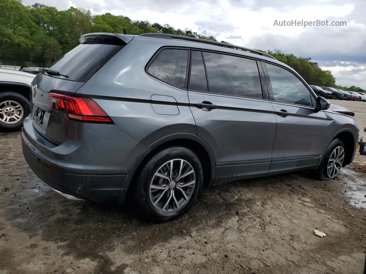 2021 Volkswagen Tiguan S Синий vin: 3VV1B7AXXMM132271