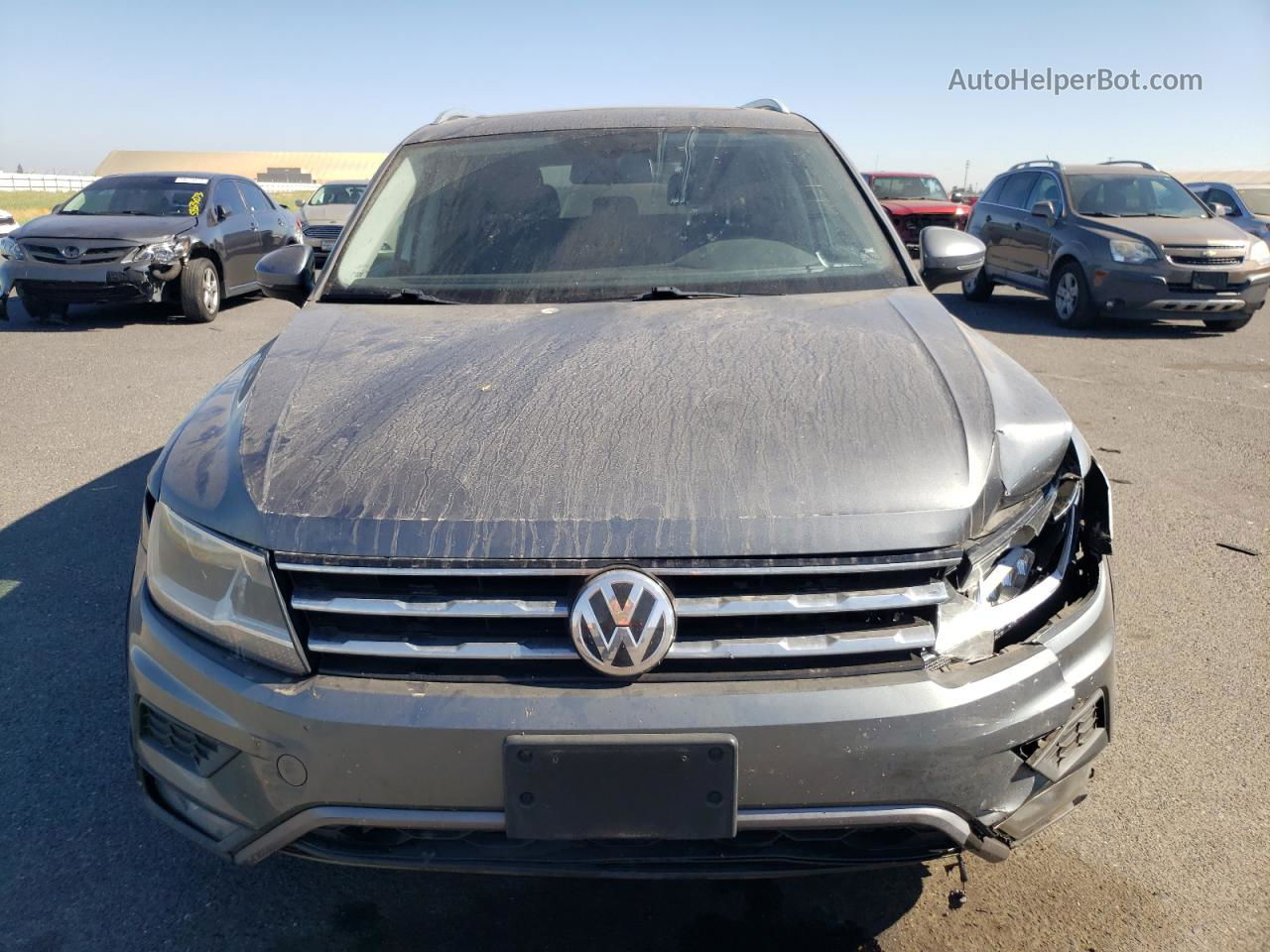 2018 Volkswagen Tiguan Se Gray vin: 3VV2B7AX0JM038481