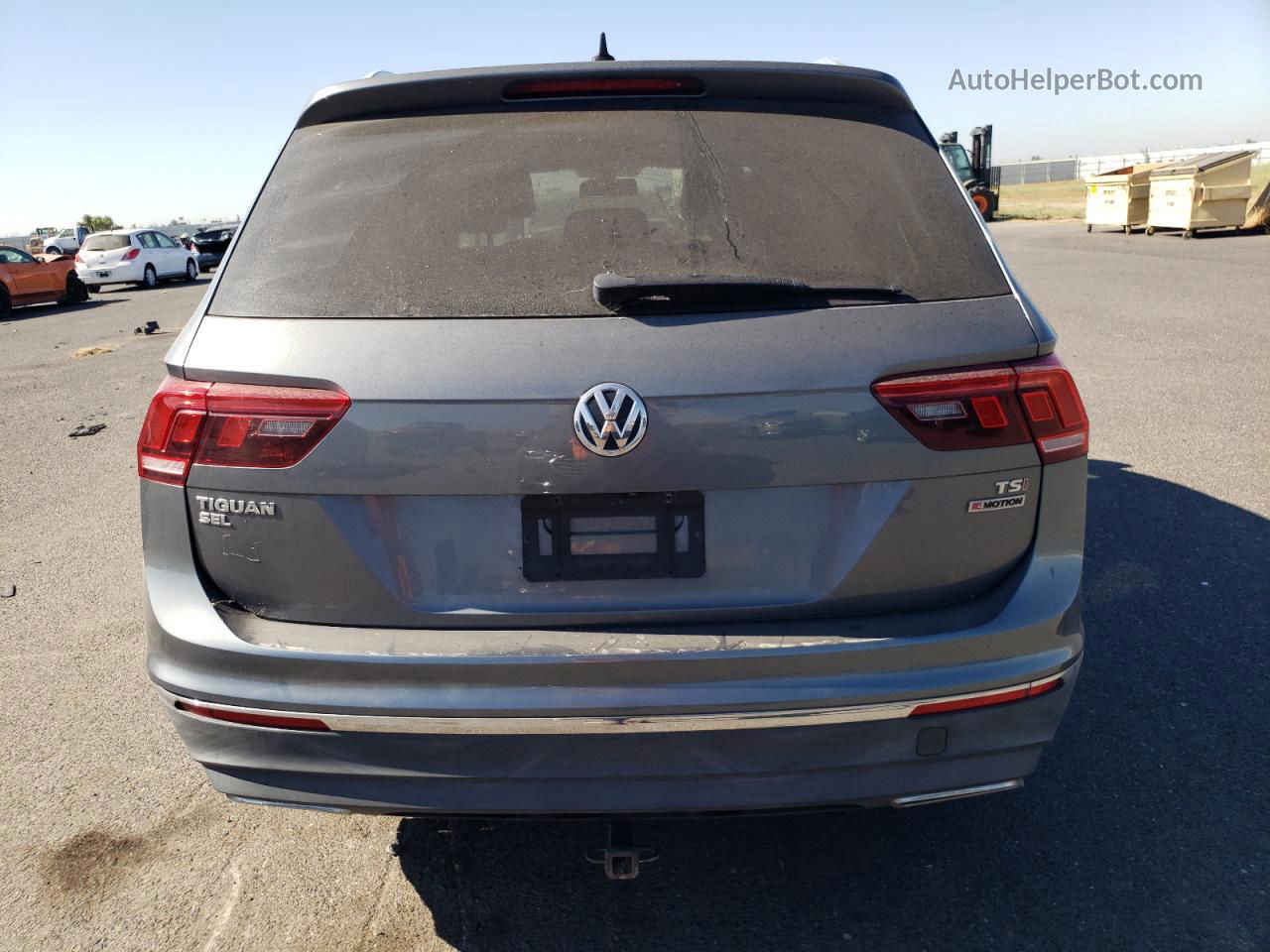 2018 Volkswagen Tiguan Se Gray vin: 3VV2B7AX0JM038481