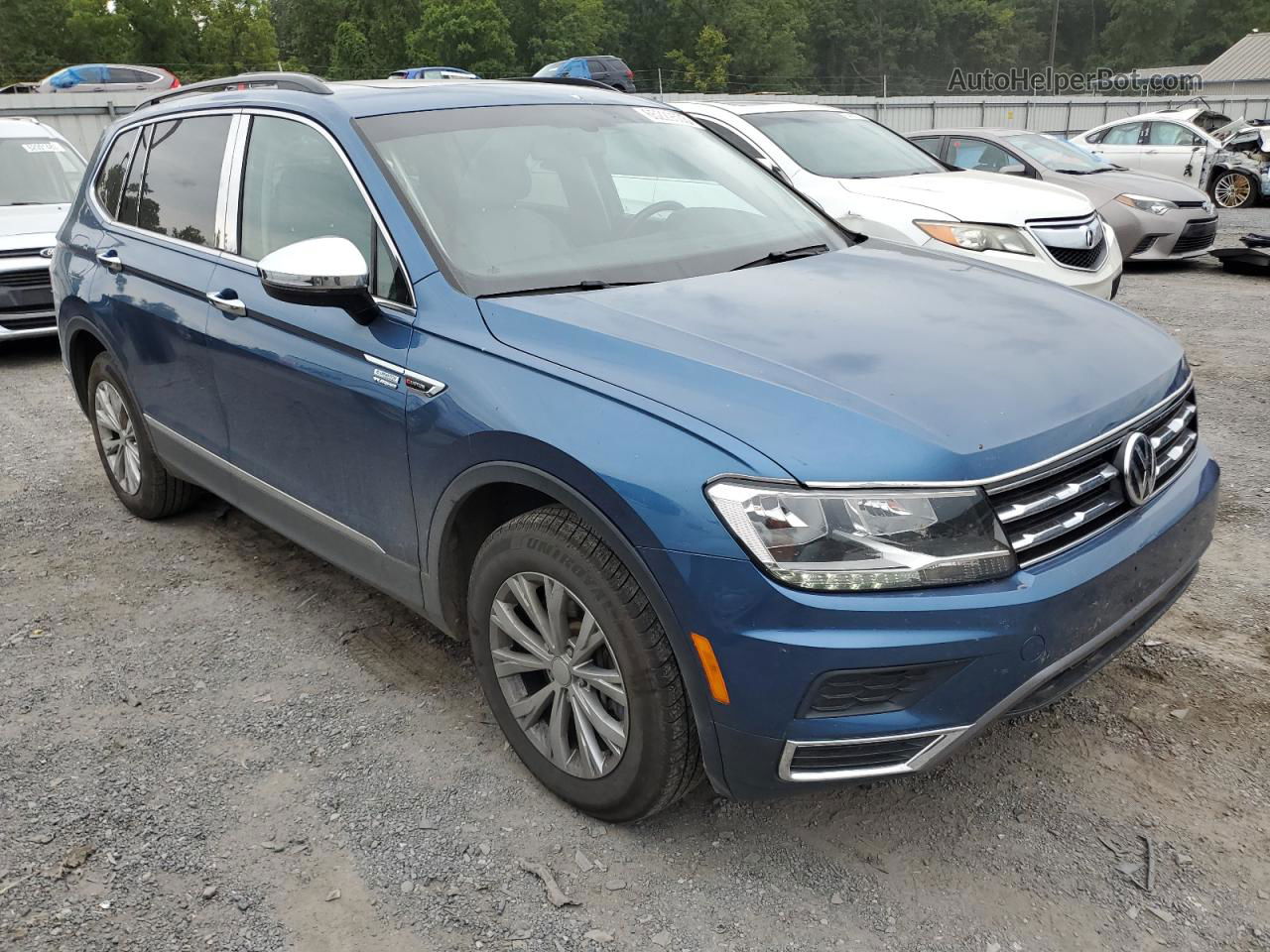 2018 Volkswagen Tiguan Se Blue vin: 3VV2B7AX0JM050601