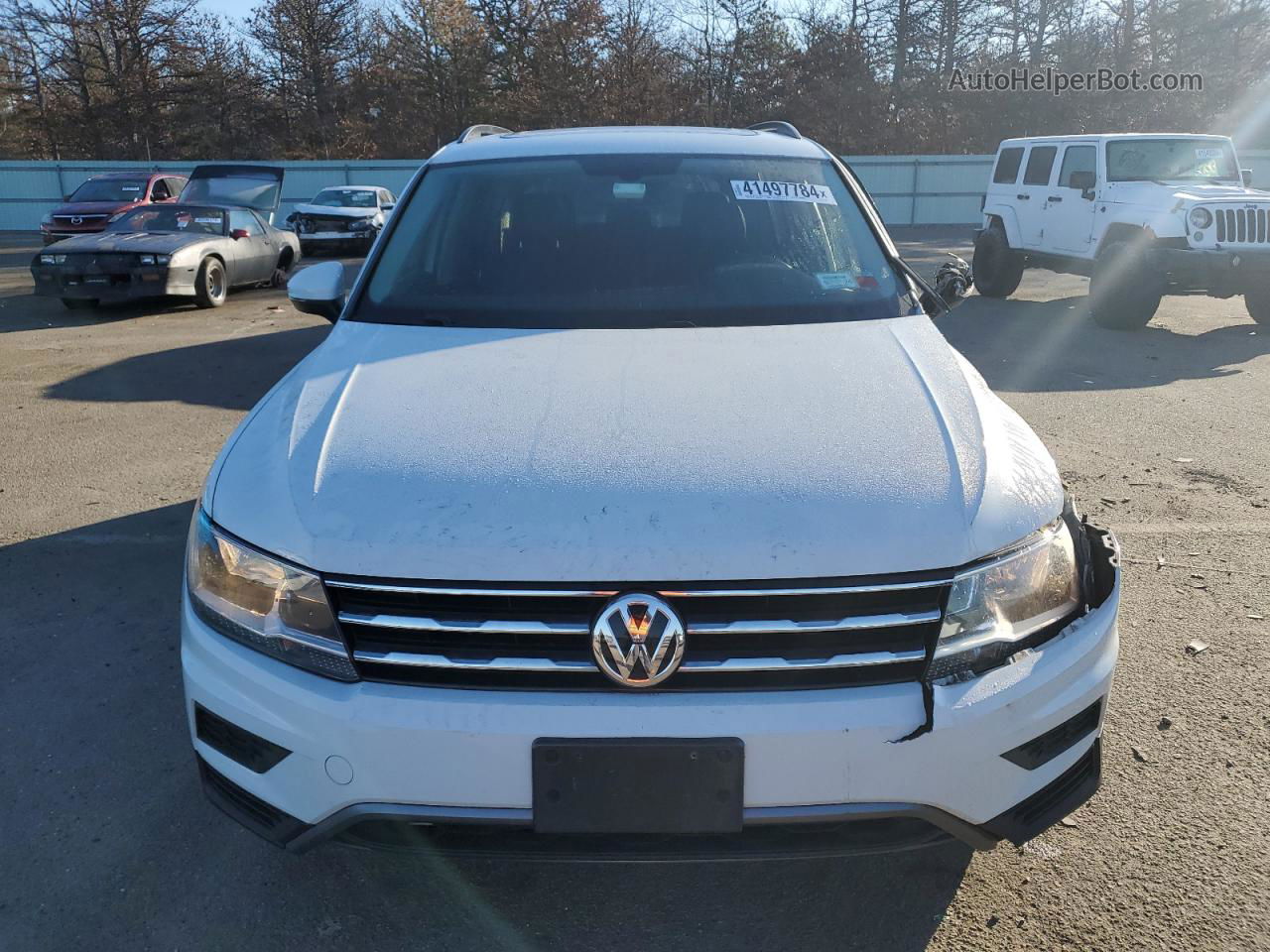 2018 Volkswagen Tiguan Se White vin: 3VV2B7AX0JM112790