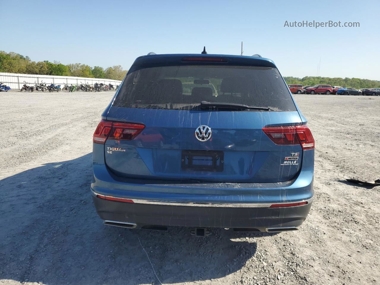 2018 Volkswagen Tiguan Se Blue vin: 3VV2B7AX0JM151198