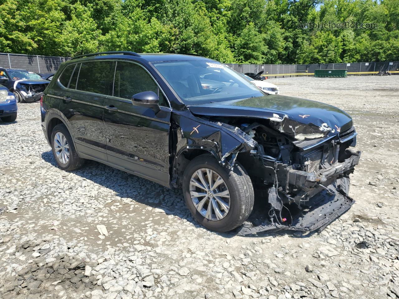 2019 Volkswagen Tiguan Se Black vin: 3VV2B7AX0KM035727