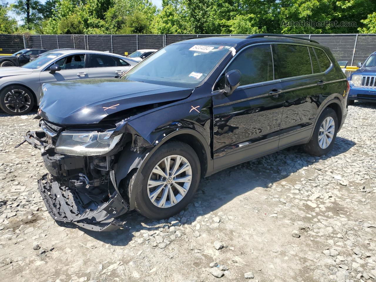 2019 Volkswagen Tiguan Se Black vin: 3VV2B7AX0KM035727