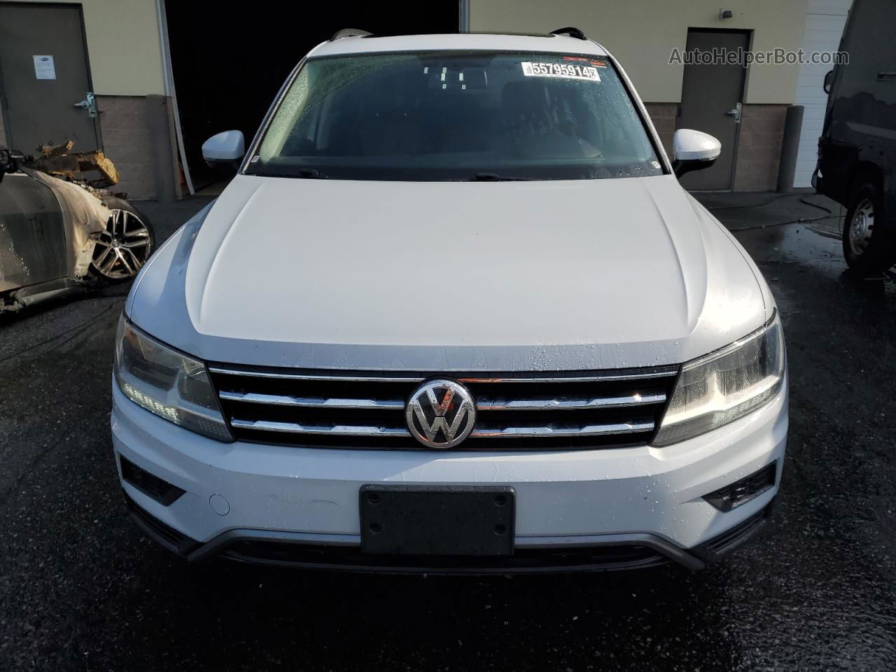 2019 Volkswagen Tiguan Se White vin: 3VV2B7AX0KM035758