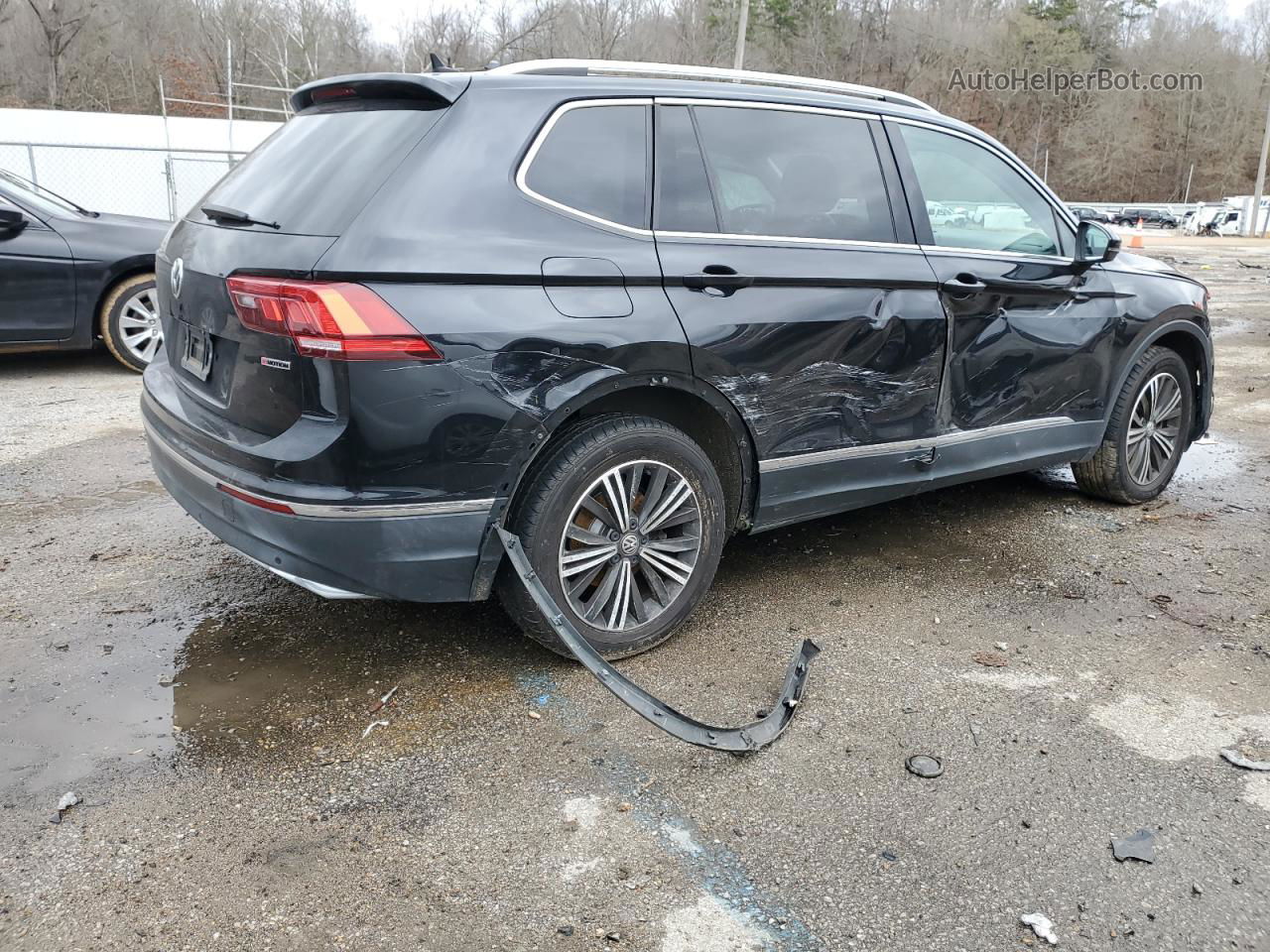 2019 Volkswagen Tiguan Se Черный vin: 3VV2B7AX0KM037431