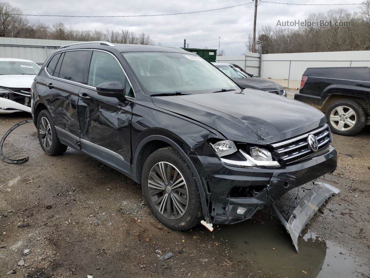 2019 Volkswagen Tiguan Se Черный vin: 3VV2B7AX0KM037431