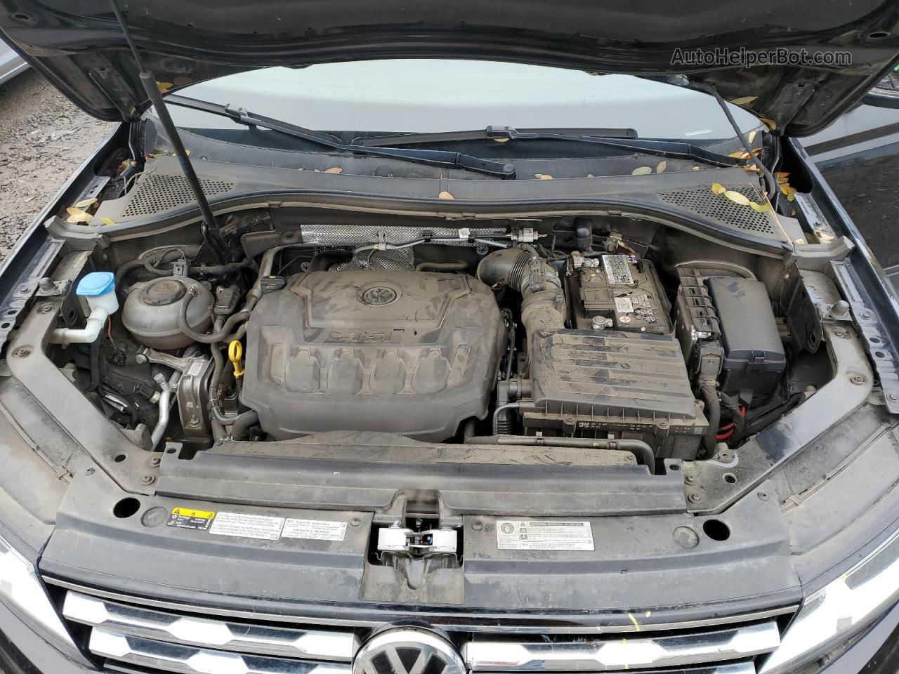 2019 Volkswagen Tiguan Se Черный vin: 3VV2B7AX0KM046596