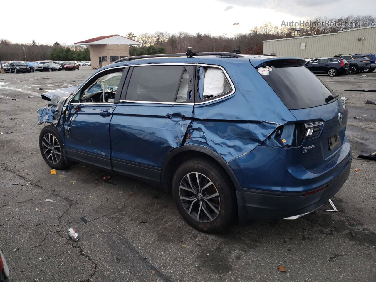 2019 Volkswagen Tiguan Se Blue vin: 3VV2B7AX0KM083132