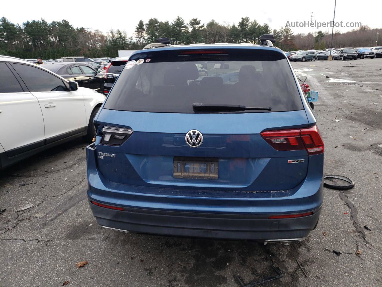 2019 Volkswagen Tiguan Se Blue vin: 3VV2B7AX0KM083132