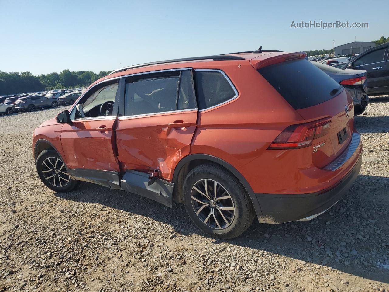 2019 Volkswagen Tiguan Se Orange vin: 3VV2B7AX0KM166396