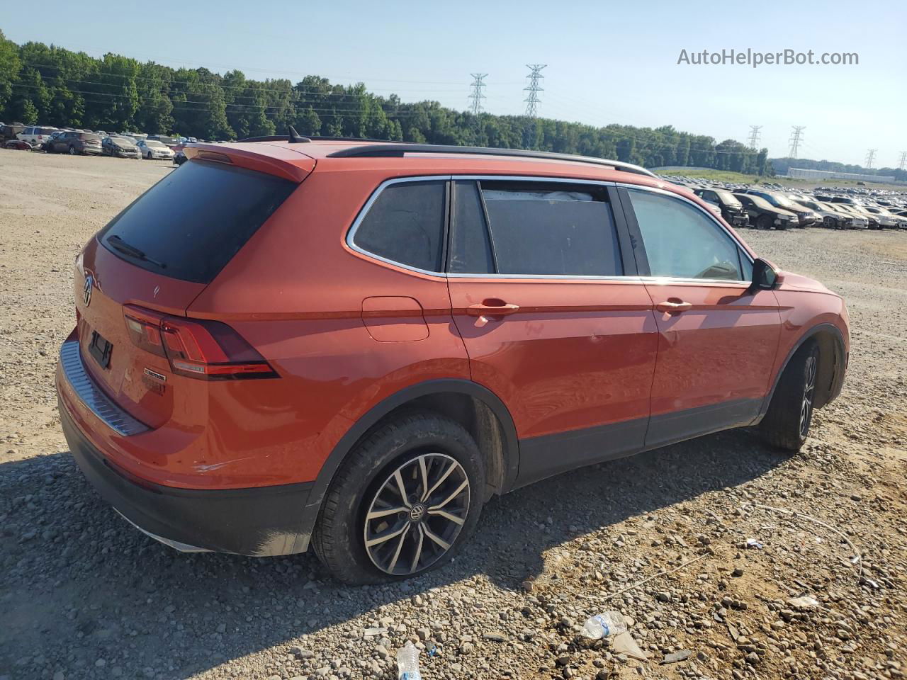 2019 Volkswagen Tiguan Se Orange vin: 3VV2B7AX0KM166396