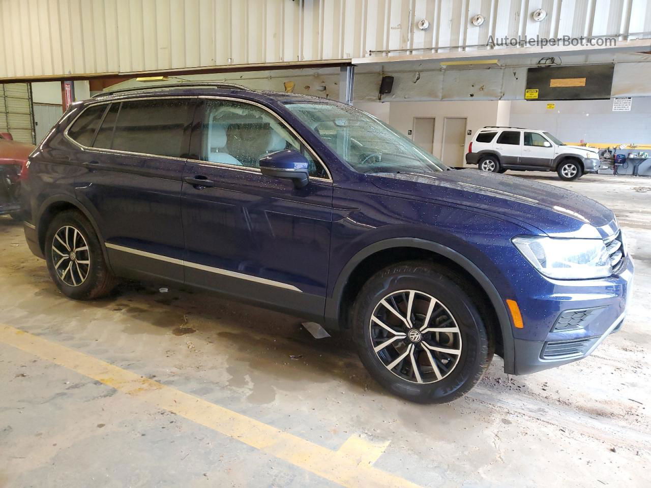 2021 Volkswagen Tiguan Se Blue vin: 3VV2B7AX0MM078094