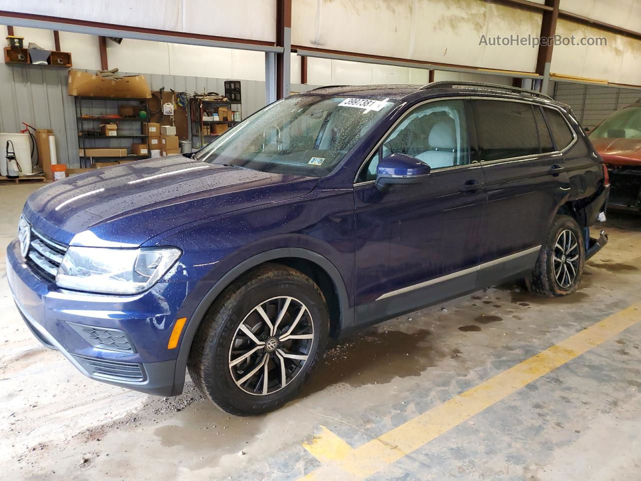 2021 Volkswagen Tiguan Se Blue vin: 3VV2B7AX0MM078094