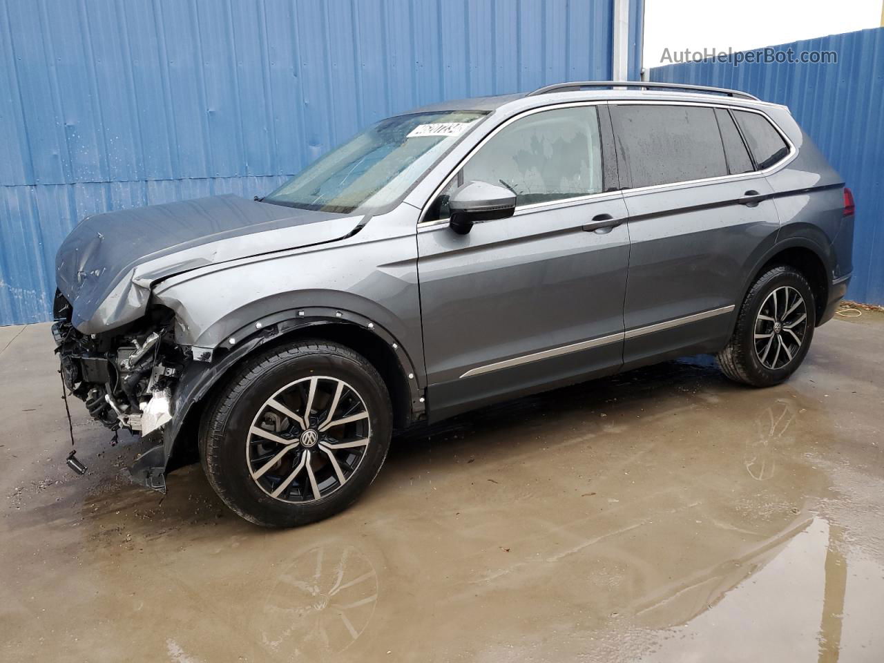 2021 Volkswagen Tiguan Se Gray vin: 3VV2B7AX0MM090603