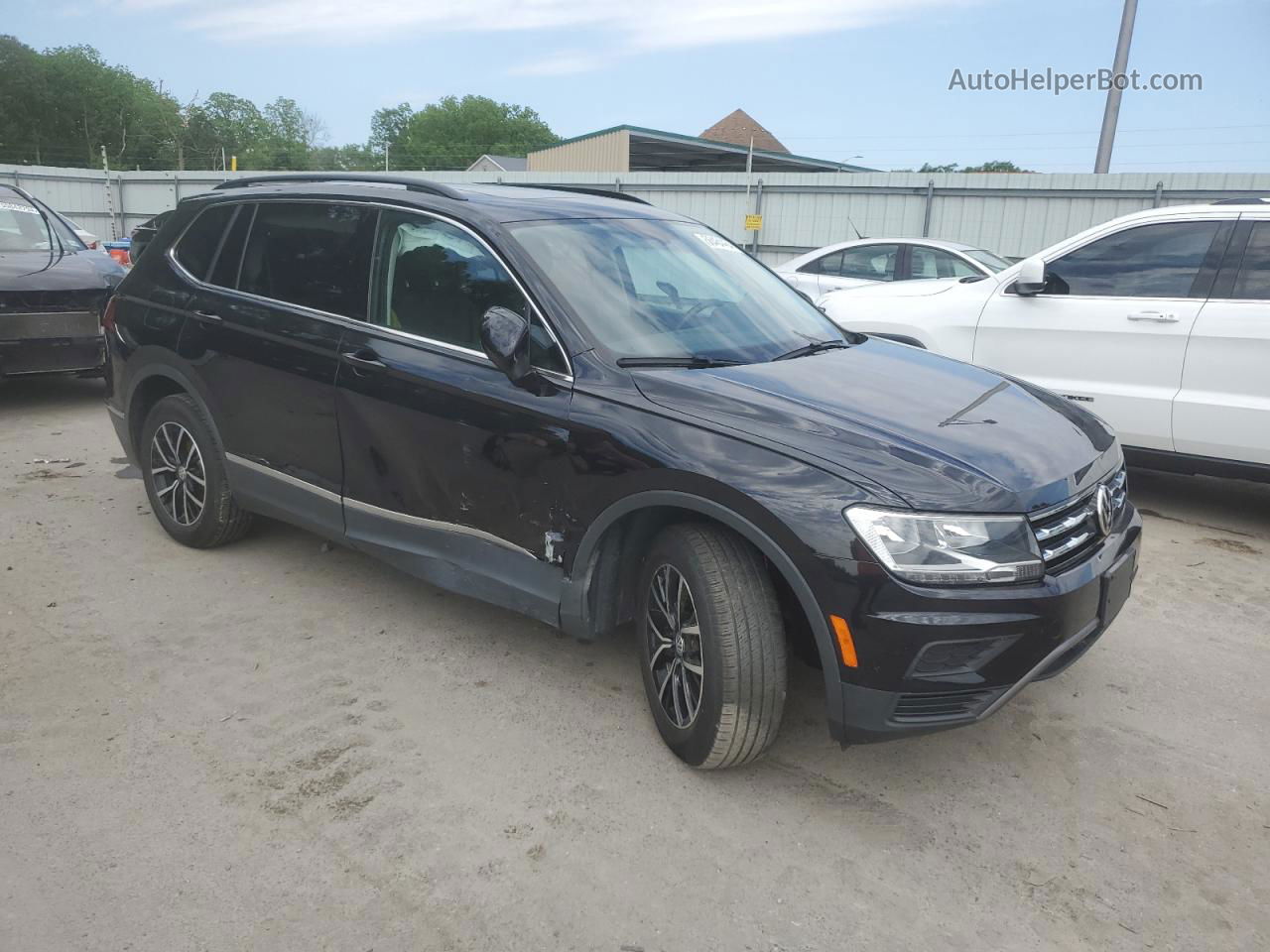 2021 Volkswagen Tiguan Se Black vin: 3VV2B7AX0MM117198