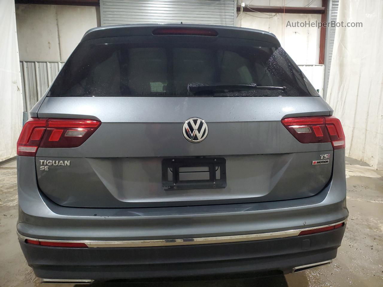 2018 Volkswagen Tiguan Se Gray vin: 3VV2B7AX1JM015355