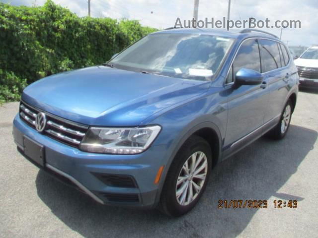 2018 Volkswagen Tiguan Sel/se Синий vin: 3VV2B7AX1JM170956