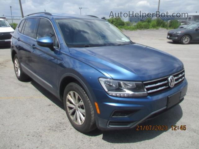 2018 Volkswagen Tiguan Sel/se Синий vin: 3VV2B7AX1JM170956