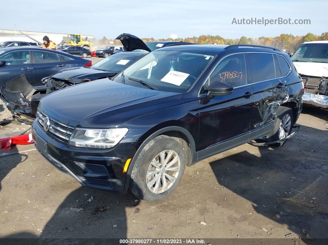 2018 Volkswagen Tiguan 2.0t Sel/2.0t Se Black vin: 3VV2B7AX1JM175249