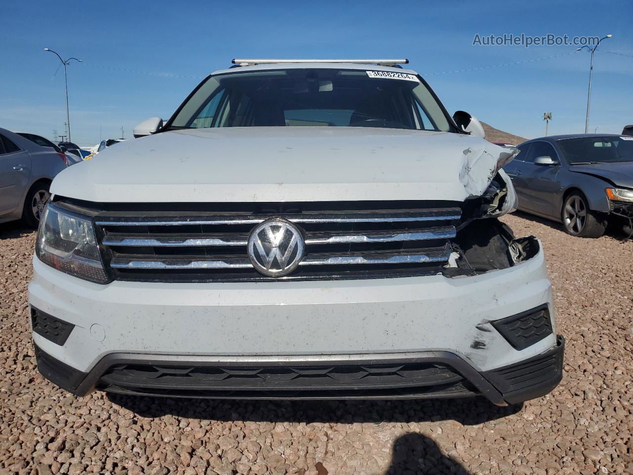 2018 Volkswagen Tiguan Se White vin: 3VV2B7AX1JM200683