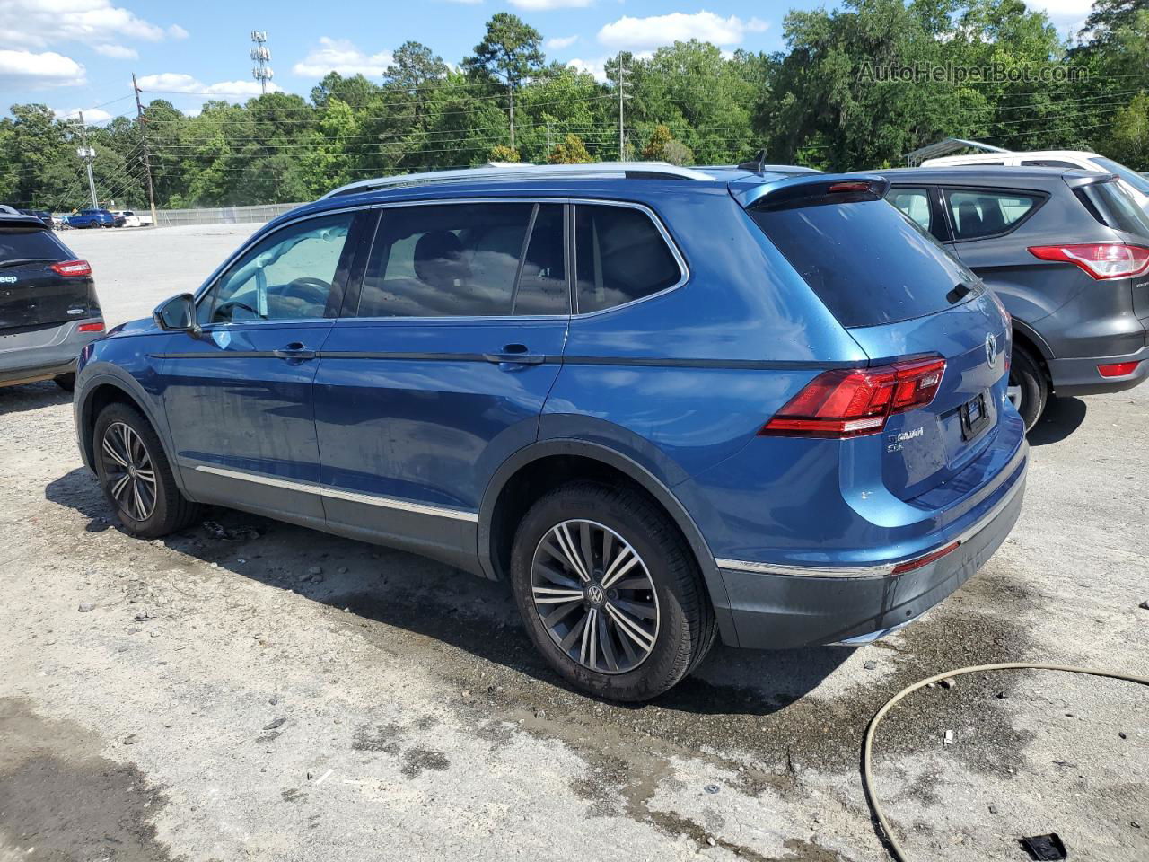 2019 Volkswagen Tiguan Se Blue vin: 3VV2B7AX1KM016393