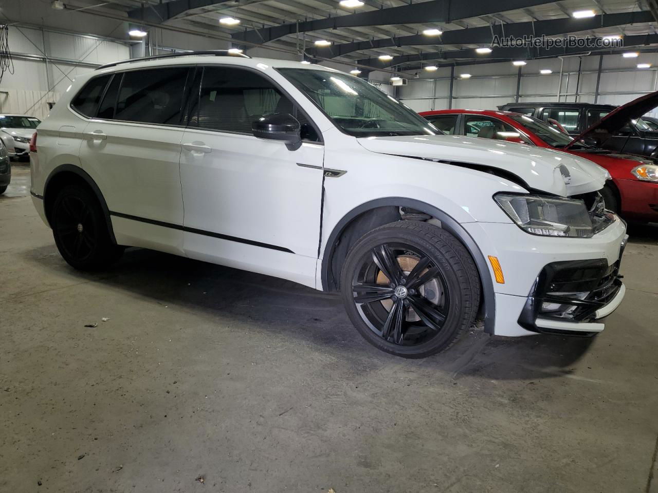 2019 Volkswagen Tiguan Se White vin: 3VV2B7AX1KM101931