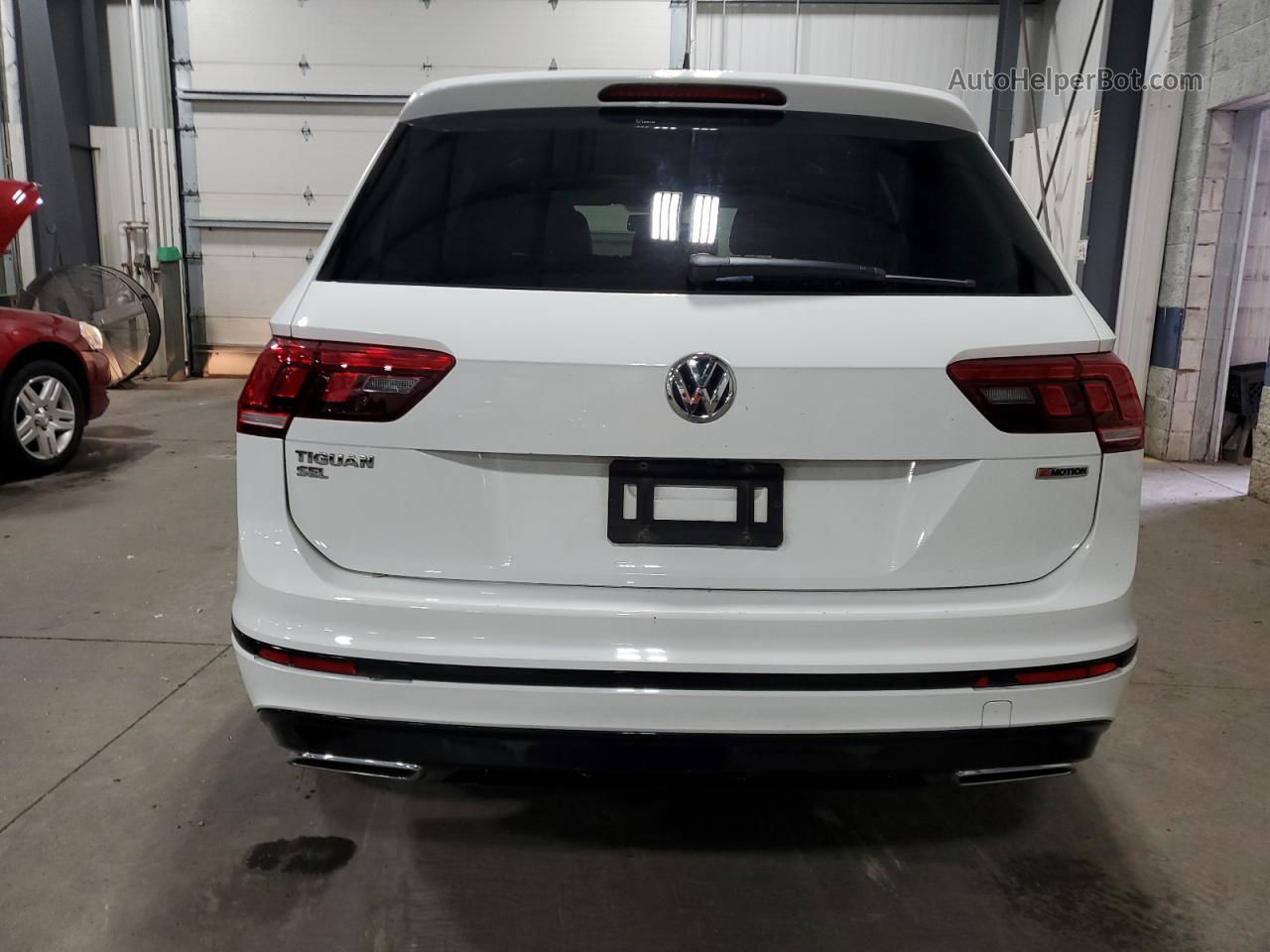 2019 Volkswagen Tiguan Se White vin: 3VV2B7AX1KM101931