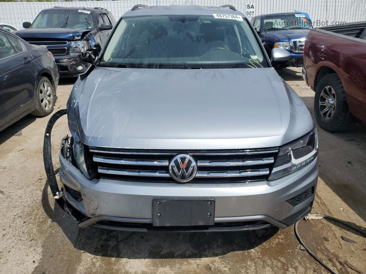 2019 Volkswagen Tiguan Se Серебряный vin: 3VV2B7AX1KM120494