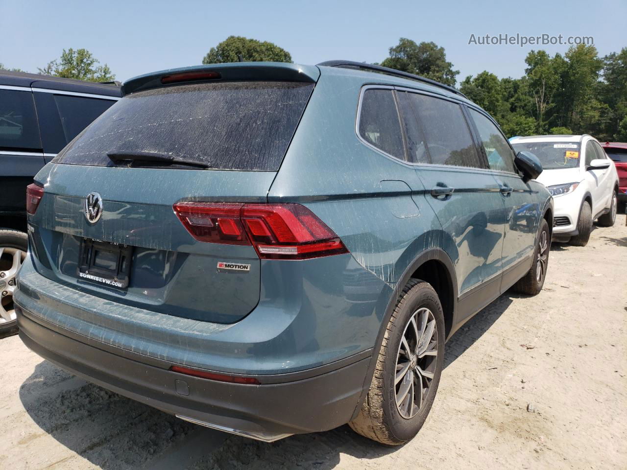 2019 Volkswagen Tiguan Se Teal vin: 3VV2B7AX1KM121659