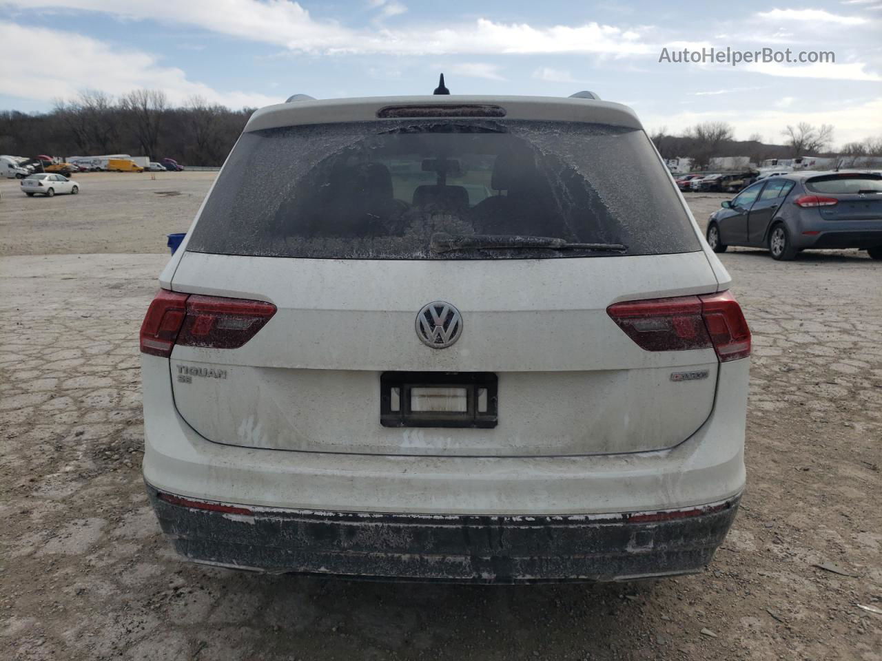 2019 Volkswagen Tiguan Se White vin: 3VV2B7AX1KM140468