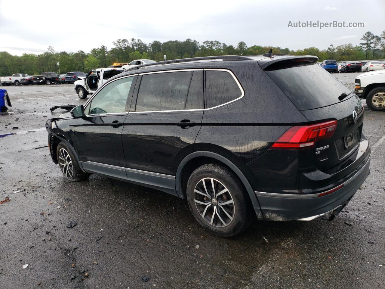 2021 Volkswagen Tiguan Se Черный vin: 3VV2B7AX1MM033536