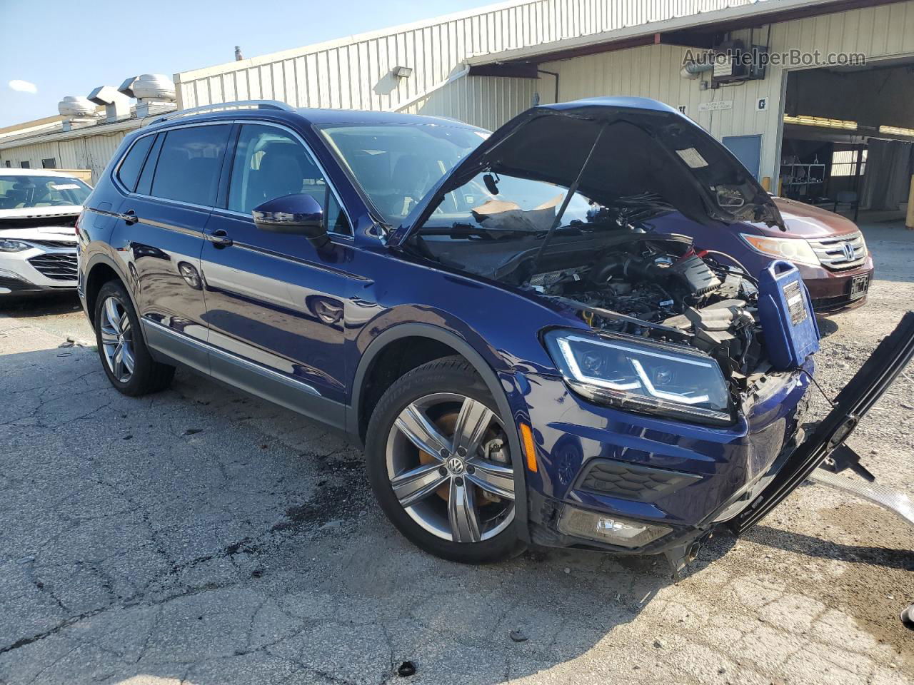 2021 Volkswagen Tiguan Se Blue vin: 3VV2B7AX1MM053219