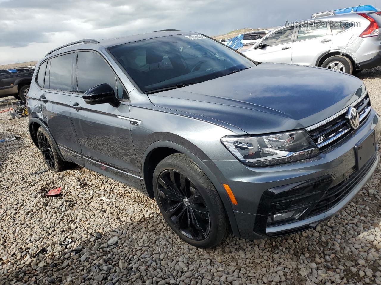 2021 Volkswagen Tiguan Se Gray vin: 3VV2B7AX1MM079674