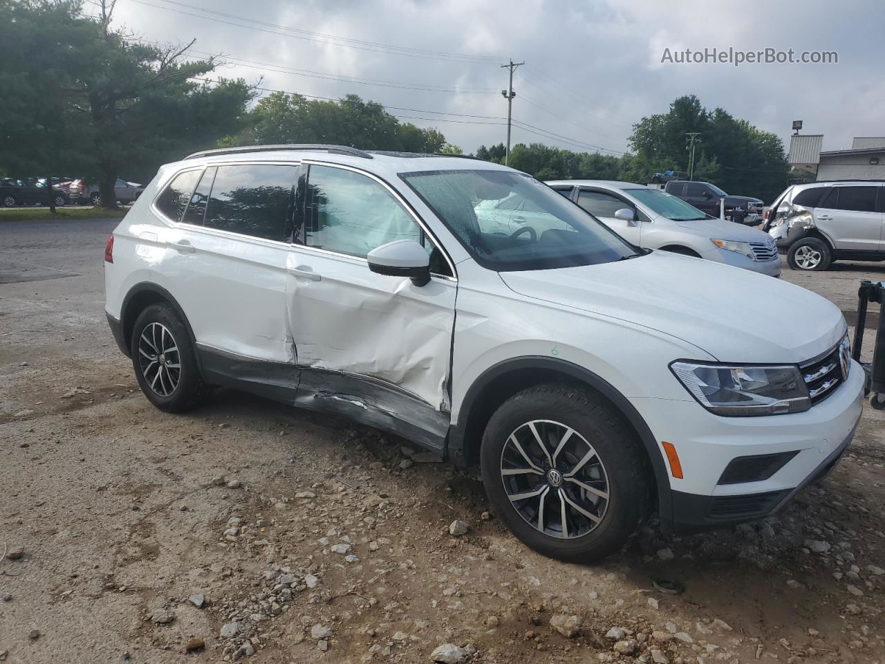 2021 Volkswagen Tiguan Se Белый vin: 3VV2B7AX1MM159024