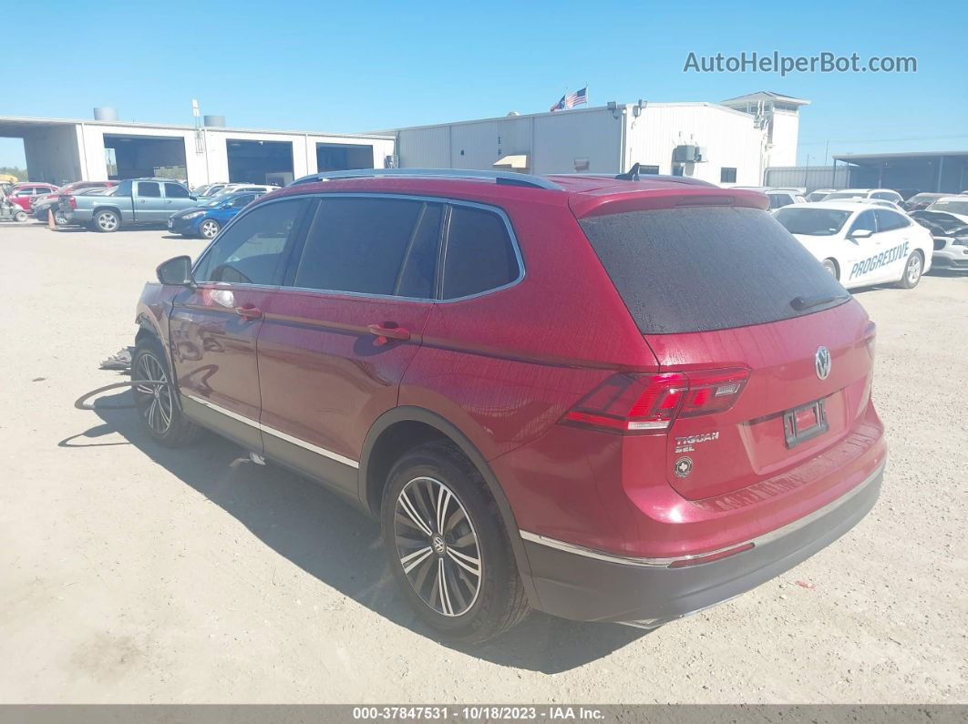 2018 Volkswagen Tiguan 2.0t Sel/2.0t Se Red vin: 3VV2B7AX2JM039518