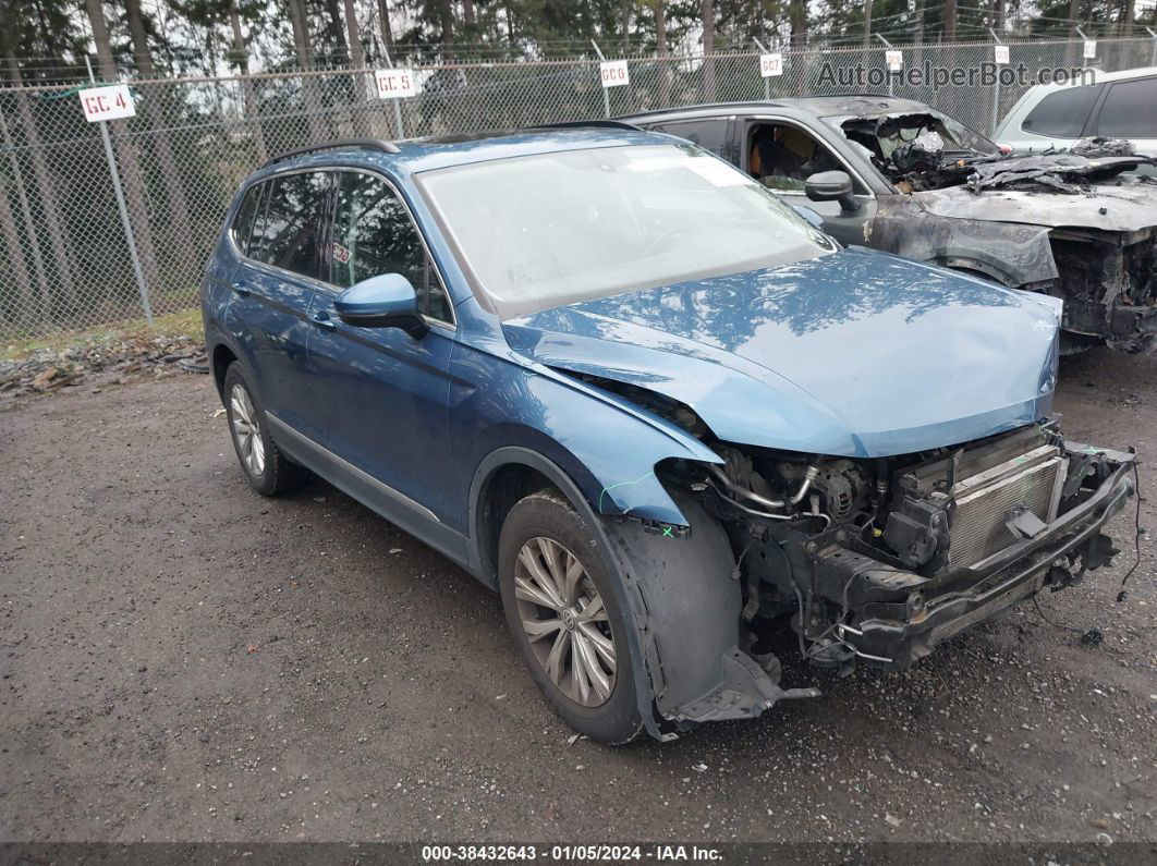 2018 Volkswagen Tiguan 2.0t Se/2.0t Sel Blue vin: 3VV2B7AX2JM046050