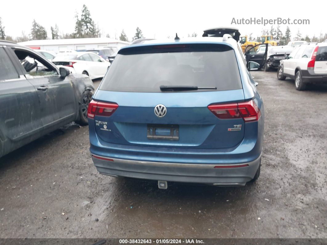 2018 Volkswagen Tiguan 2.0t Se/2.0t Sel Blue vin: 3VV2B7AX2JM046050