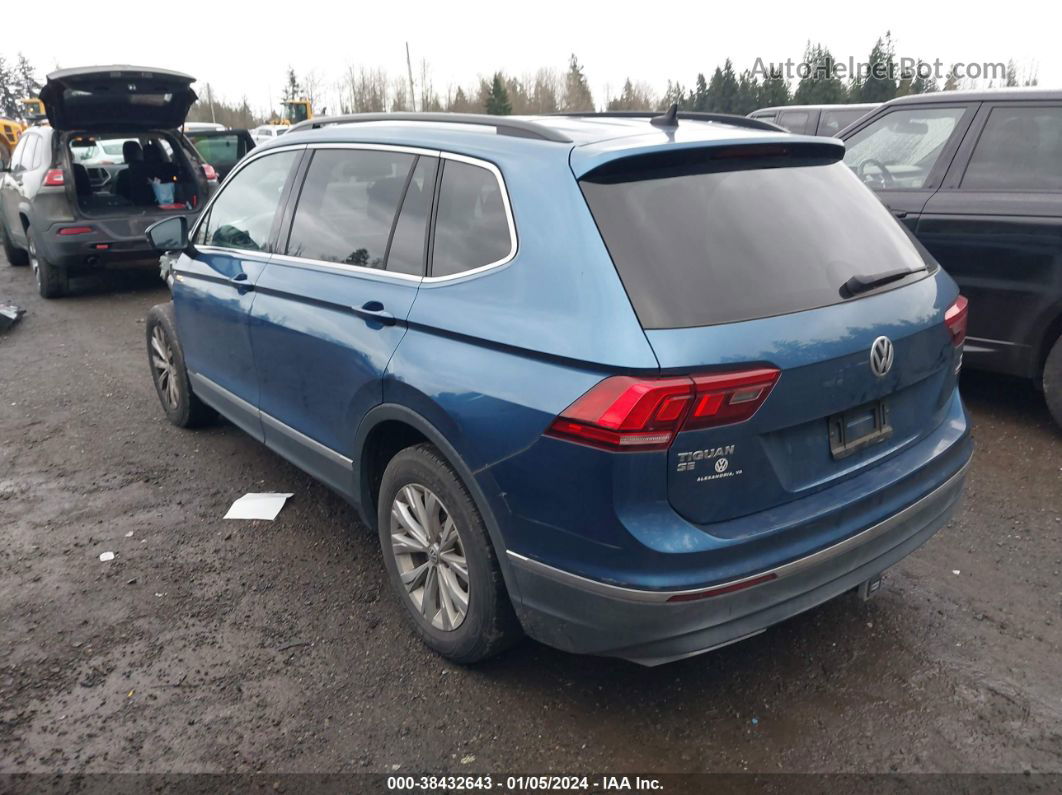 2018 Volkswagen Tiguan 2.0t Se/2.0t Sel Blue vin: 3VV2B7AX2JM046050