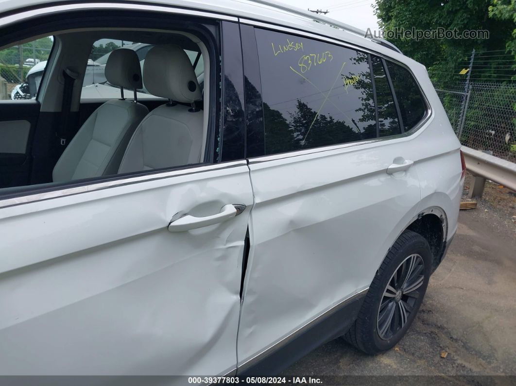 2018 Volkswagen Tiguan 2.0t Se/2.0t Sel White vin: 3VV2B7AX2JM074320