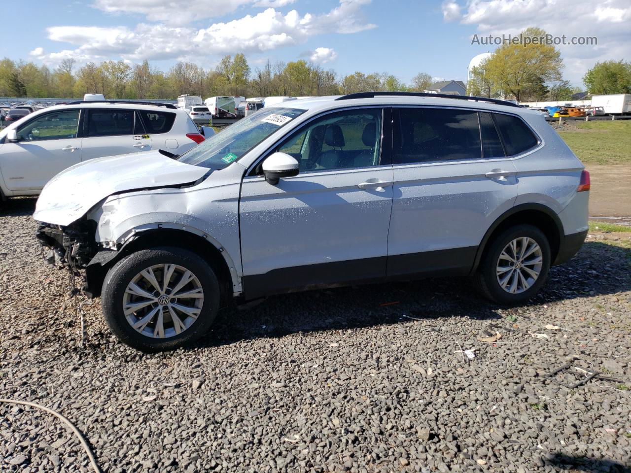 2019 Volkswagen Tiguan Se White vin: 3VV2B7AX2KM020081