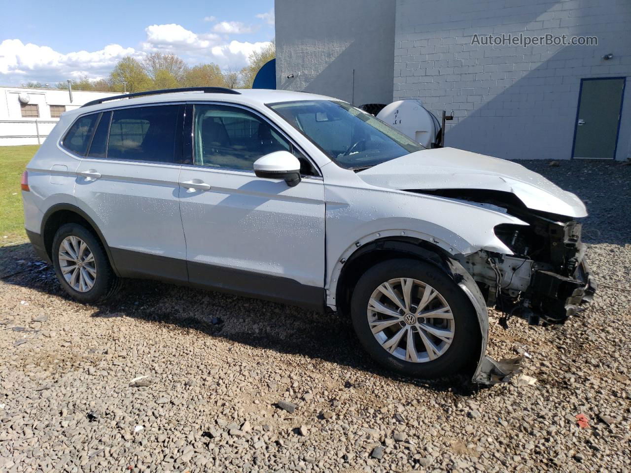 2019 Volkswagen Tiguan Se White vin: 3VV2B7AX2KM020081