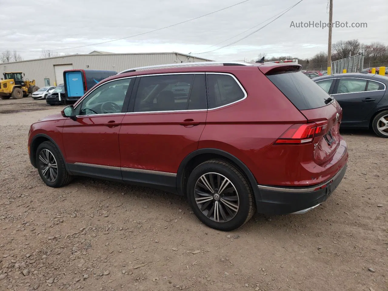 2019 Volkswagen Tiguan Se Темно-бордовый vin: 3VV2B7AX2KM060399