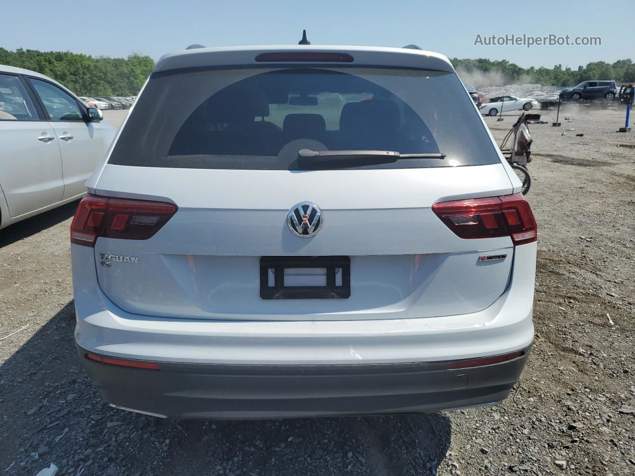 2019 Volkswagen Tiguan Se Белый vin: 3VV2B7AX2KM070737