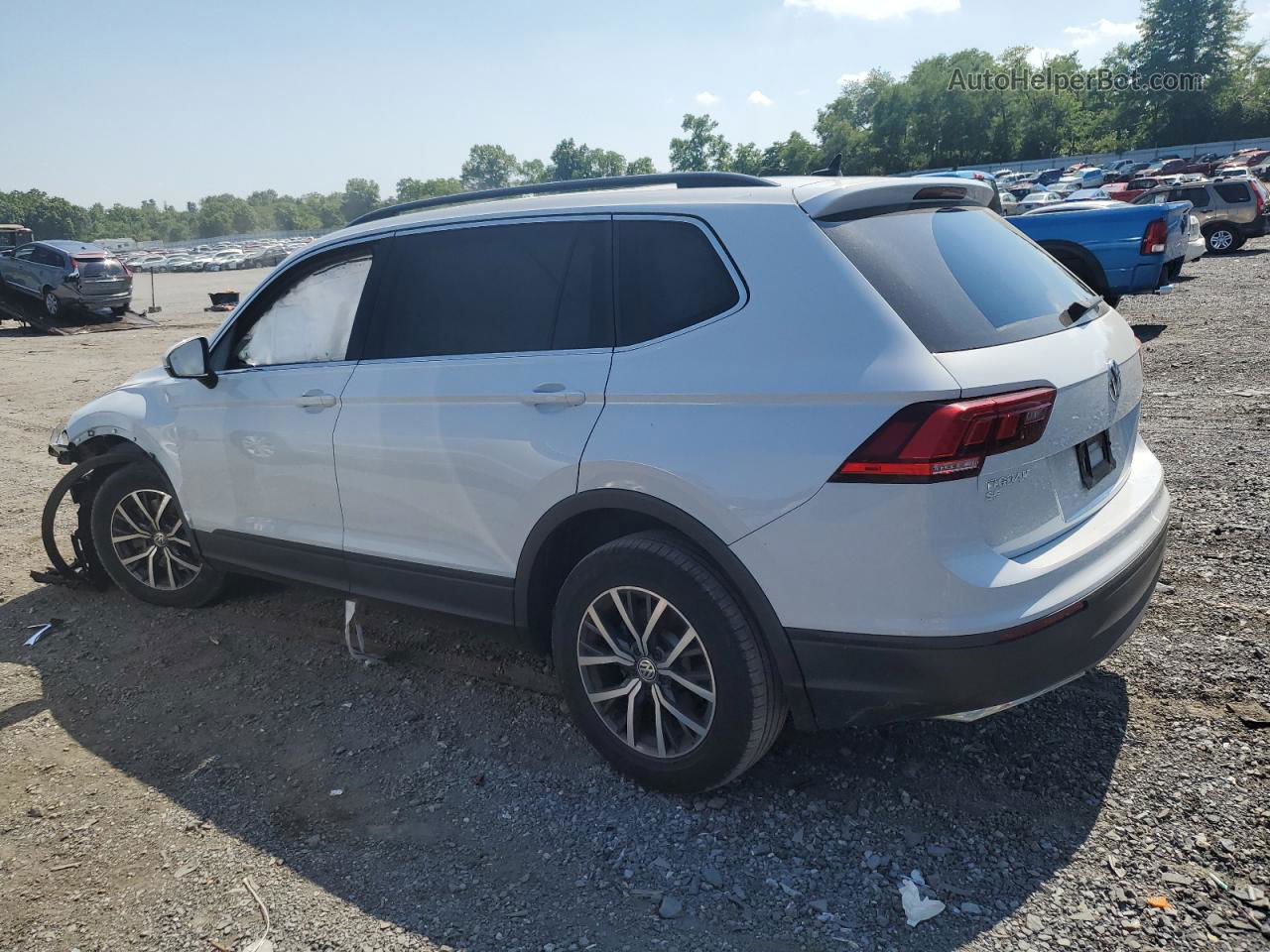 2019 Volkswagen Tiguan Se White vin: 3VV2B7AX2KM070737