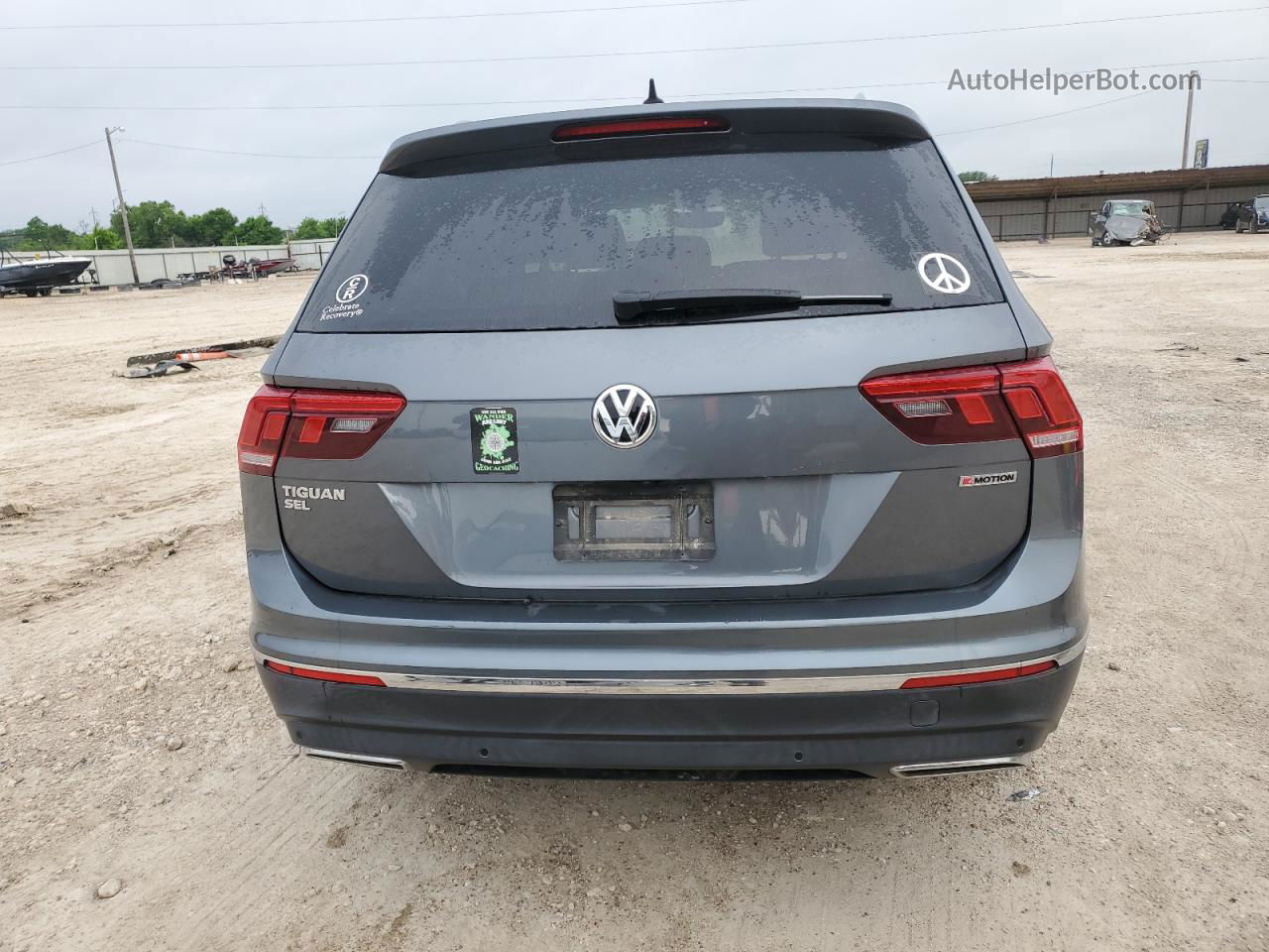 2019 Volkswagen Tiguan Se Серый vin: 3VV2B7AX2KM074562